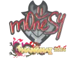 Sticker | m0NESY (Glitter) | Shanghai 2024