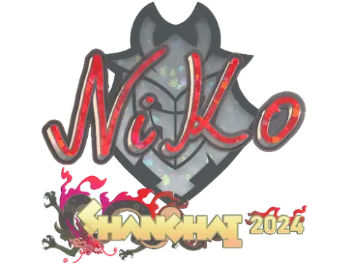 Sticker | NiKo (Glitter) | Shanghai 2024