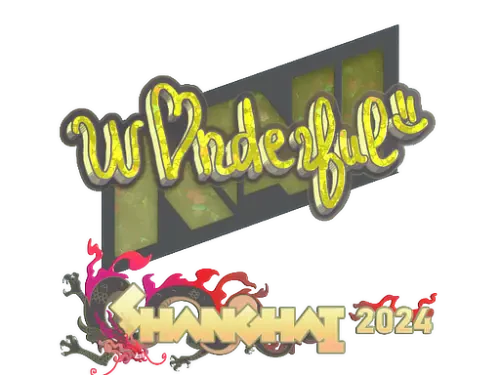 Sticker | w0nderful (Glitter) | Shanghai 2024 Sticker | w0nderful (Glitter) | Shanghai 2024