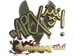 Sticker | apEX (Gold) | Shanghai 2024