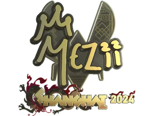 Sticker | mezii (Gold) | Shanghai 2024 Sticker | mezii (Gold) | Shanghai 2024