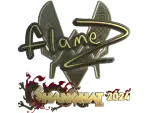Sticker | FlameZ (Gold) | Shanghai 2024