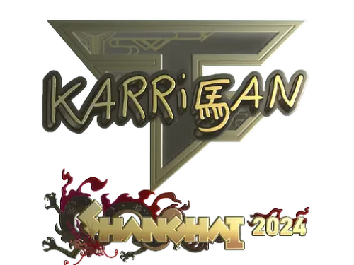 Sticker | karrigan (Gold) | Shanghai 2024 Sticker | karrigan (Gold) | Shanghai 2024