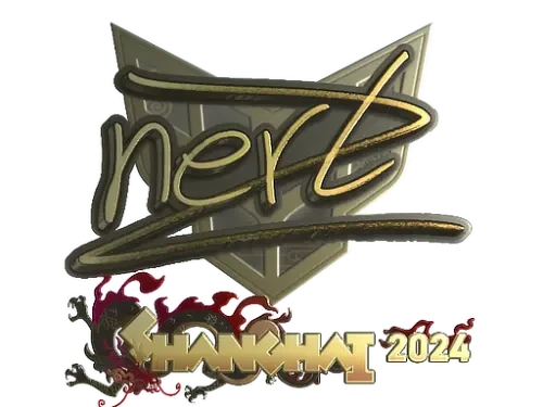 Sticker | NertZ (Gold) | Shanghai 2024