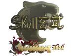 Sticker | skullz (Gold) | Shanghai 2024