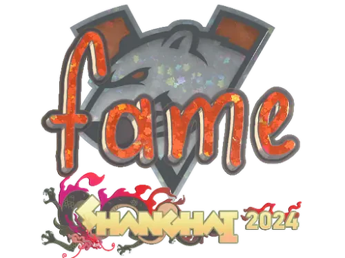 Sticker | fame (Glitter) | Shanghai 2024