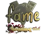 Sticker | fame (Gold) | Shanghai 2024