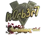 Sticker | n0rb3r7 (Gold) | Shanghai 2024