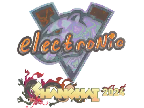 Sticker | electronic (Holo) | Shanghai 2024