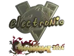 Sticker | electronic (Gold) | Shanghai 2024