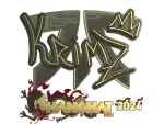 Sticker | KRIMZ (Gold) | Shanghai 2024