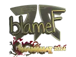 Sticker | blameF (Gold) | Shanghai 2024