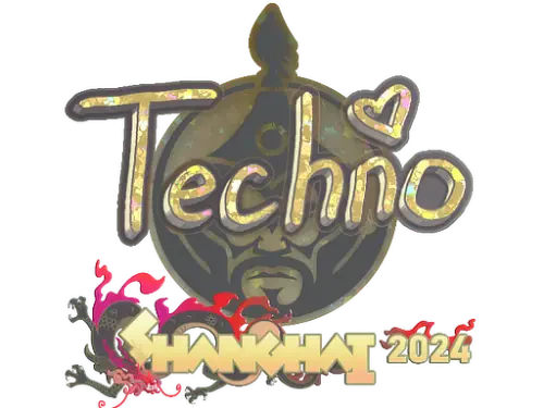 Sticker | Techno4K (Glitter) | Shanghai 2024 Sticker | Techno4K (Glitter) | Shanghai 2024