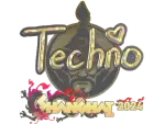 Sticker | Techno4K (Glitter) | Shanghai 2024