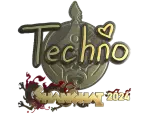 Sticker | Techno4K (Gold) | Shanghai 2024