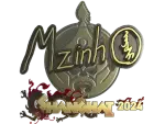 Sticker | mzinho (Gold) | Shanghai 2024