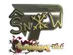 Sticker | snow (Gold) | Shanghai 2024