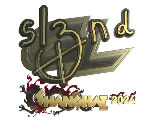 Sticker | sl3nd (Gold) | Shanghai 2024 Sticker | sl3nd (Gold) | Shanghai 2024