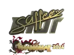 Sticker | saffee (Gold) | Shanghai 2024