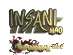 Sticker | insani (Gold) | Shanghai 2024