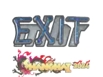 Sticker | exit (Glitter) | Shanghai 2024