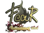 Sticker | fEAR (Gold) | Shanghai 2024