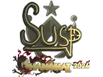 Sticker | susp (Gold) | Shanghai 2024