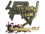 Sticker | somebody (Gold) | Shanghai 2024