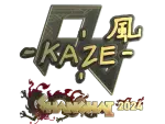 Sticker | Kaze (Gold) | Shanghai 2024