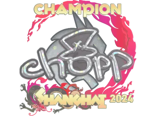 Sticker | chopper (Glitter, Champion) | Shanghai 2024 Sticker | chopper (Glitter, Champion) | Shanghai 2024