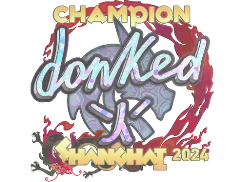 Sticker | donk (Holo, Champion) | Shanghai 2024