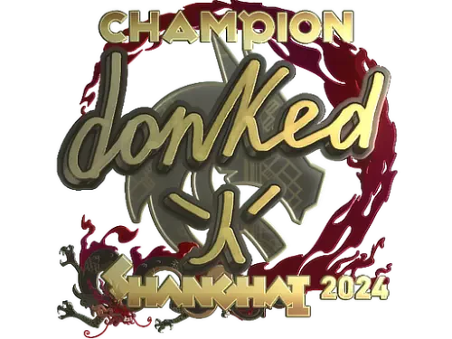 Sticker | donk (Gold, Champion) | Shanghai 2024 Sticker | donk (Gold, Champion) | Shanghai 2024