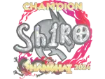 Sticker | sh1ro (Glitter, Champion) | Shanghai 2024