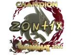 Sticker | zont1x (Gold, Champion) | Shanghai 2024