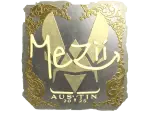 Sticker | mezii (Gold) | Austin 2025