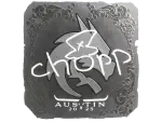 Sticker | chopper (Foil) | Austin 2025