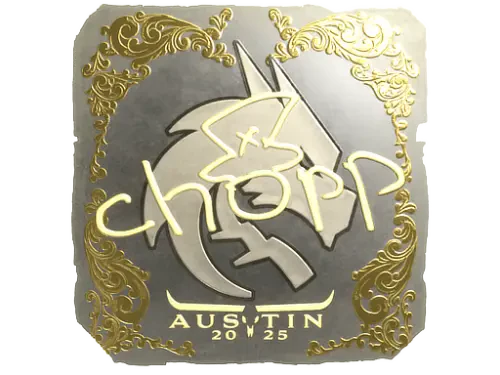Sticker | chopper (Gold) | Austin 2025