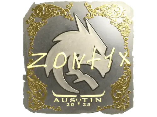 Sticker | zont1x (Gold) | Austin 2025