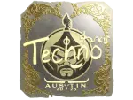 Sticker | Techno4K (Gold) | Austin 2025
