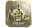 Sticker | mzinho (Gold) | Austin 2025