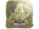 Sticker | MAJ3R (Gold) | Austin 2025