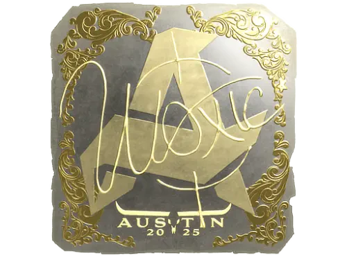 Sticker | woxic (Gold) | Austin 2025 Sticker | woxic (Gold) | Austin 2025