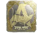 Sticker | woxic (Gold) | Austin 2025