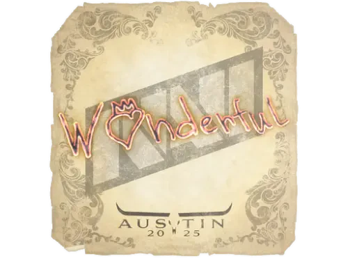 Sticker | w0nderful | Austin 2025 Sticker | w0nderful | Austin 2025