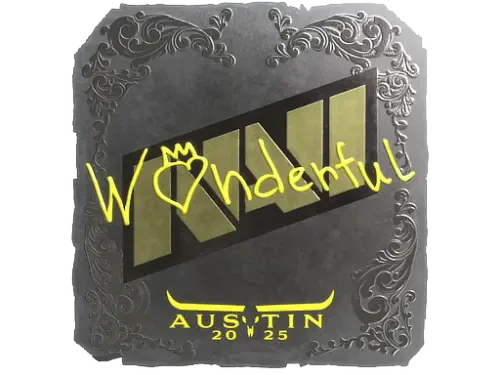 Sticker | w0nderful (Foil) | Austin 2025 Sticker | w0nderful (Foil) | Austin 2025