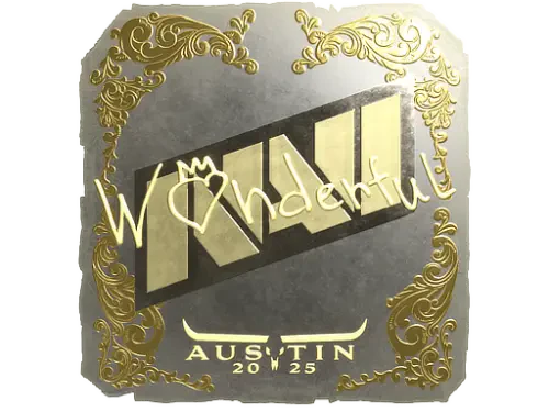 Sticker | w0nderful (Gold) | Austin 2025