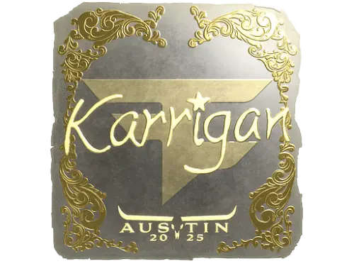 Sticker | karrigan (Gold) | Austin 2025 Sticker | karrigan (Gold) | Austin 2025