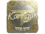 Sticker | karrigan (Gold) | Austin 2025