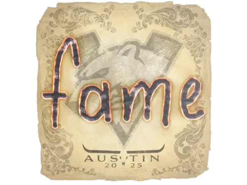 Sticker | fame | Austin 2025