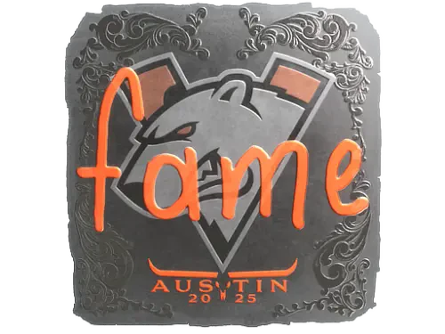 Sticker | fame (Foil) | Austin 2025